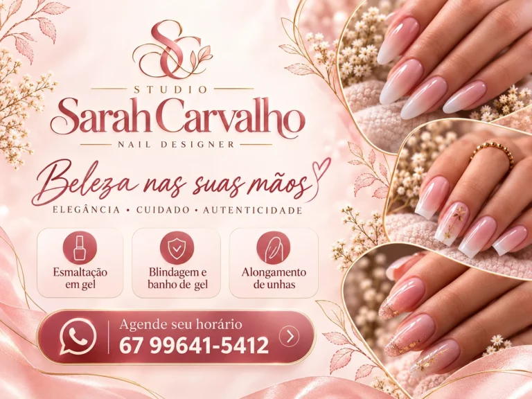Unhas em gel em Naviraí: quanto dura, como é a remoção e onde fazer