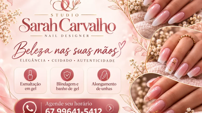Unhas em gel em Naviraí: quanto dura, como é a remoção e onde fazer